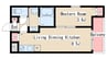 Ｚ－ＭＡＩＳＯＮ須磨エディエン 1LDKの間取り