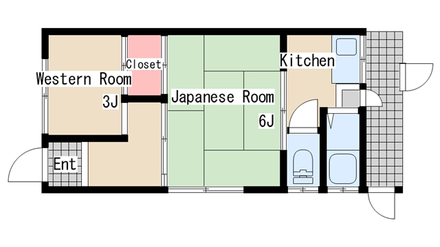 間取り図 北町３丁目テラスハウス