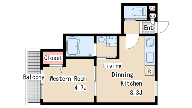 間取り図 ＡＬＥＧＲＩＡ長田蓮宮通