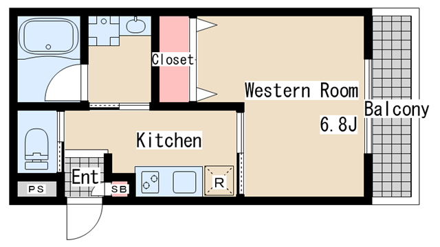 間取り図 ＡＬＥＧＲＩＡ長田蓮宮通