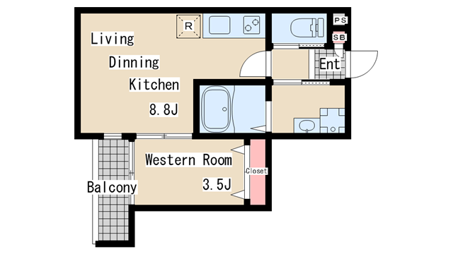 間取り図 ＡＬＥＧＲＩＡ長田蓮宮通