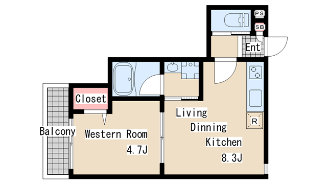間取り図 ＡＬＥＧＲＩＡ長田蓮宮通