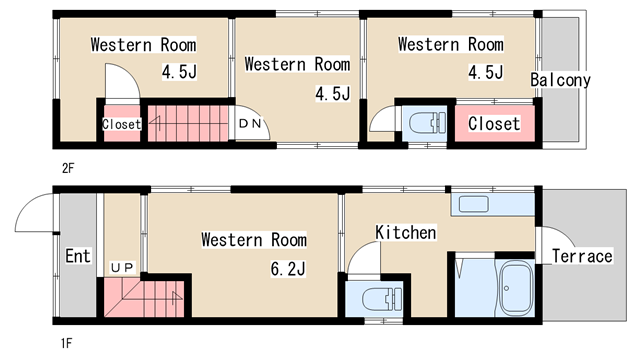 間取り図 磯馴町４丁目貸家