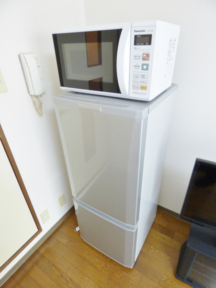２ドア冷蔵庫＆電子レンジ付 パールエッグクノキ