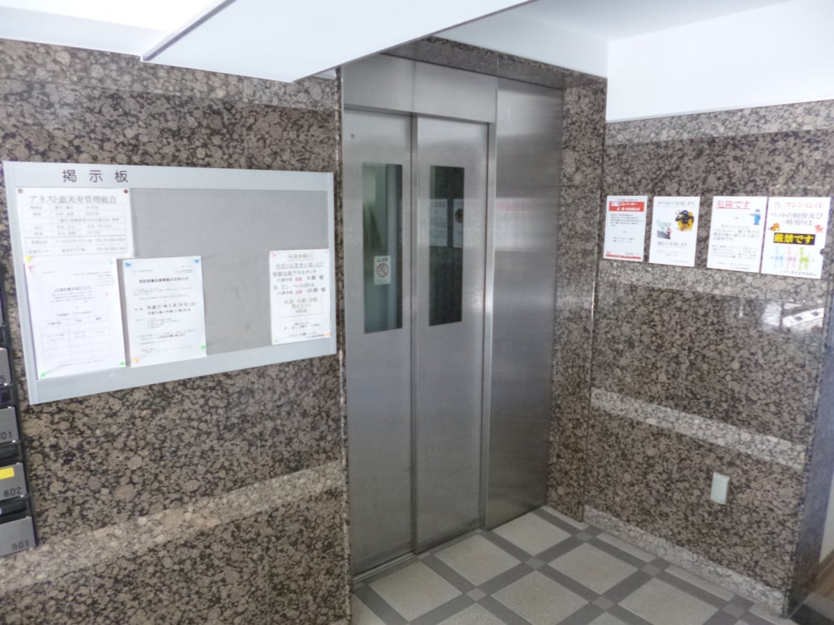 エレベーター完備 アネスト恵美寿