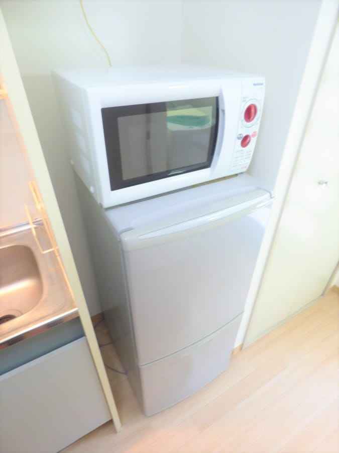 ２ドア冷蔵庫＆電子レンジ付 リバーサイド樫の木