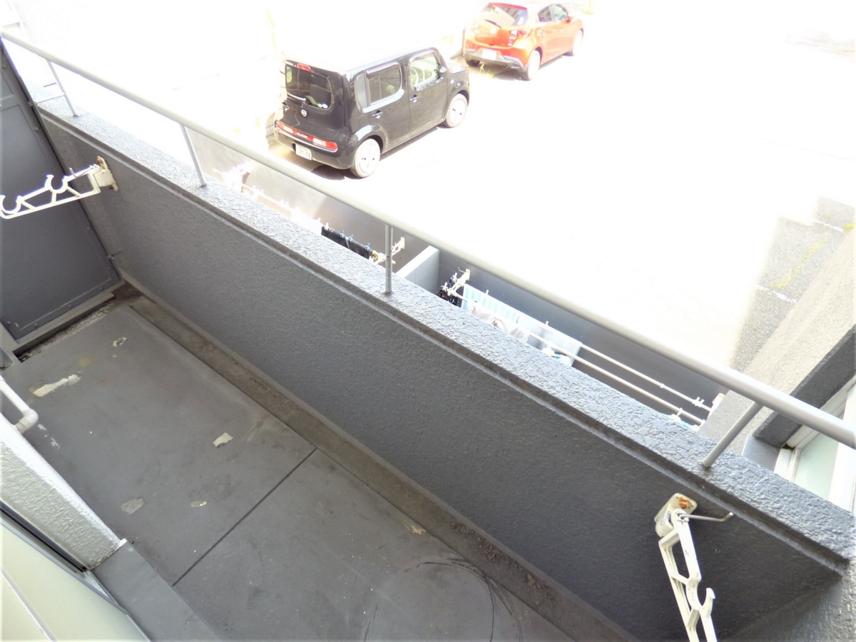 明るいバルコニー 桂尾山サンハイツ