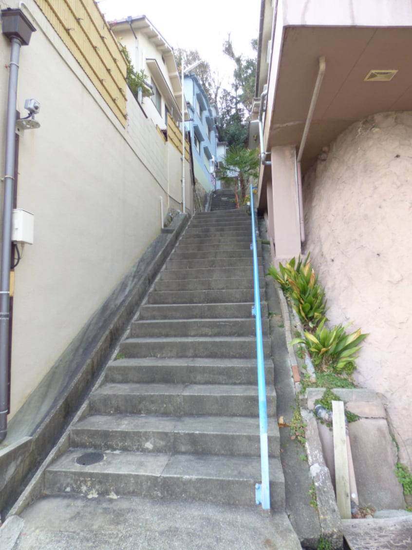 階段がすごいです 山下荘