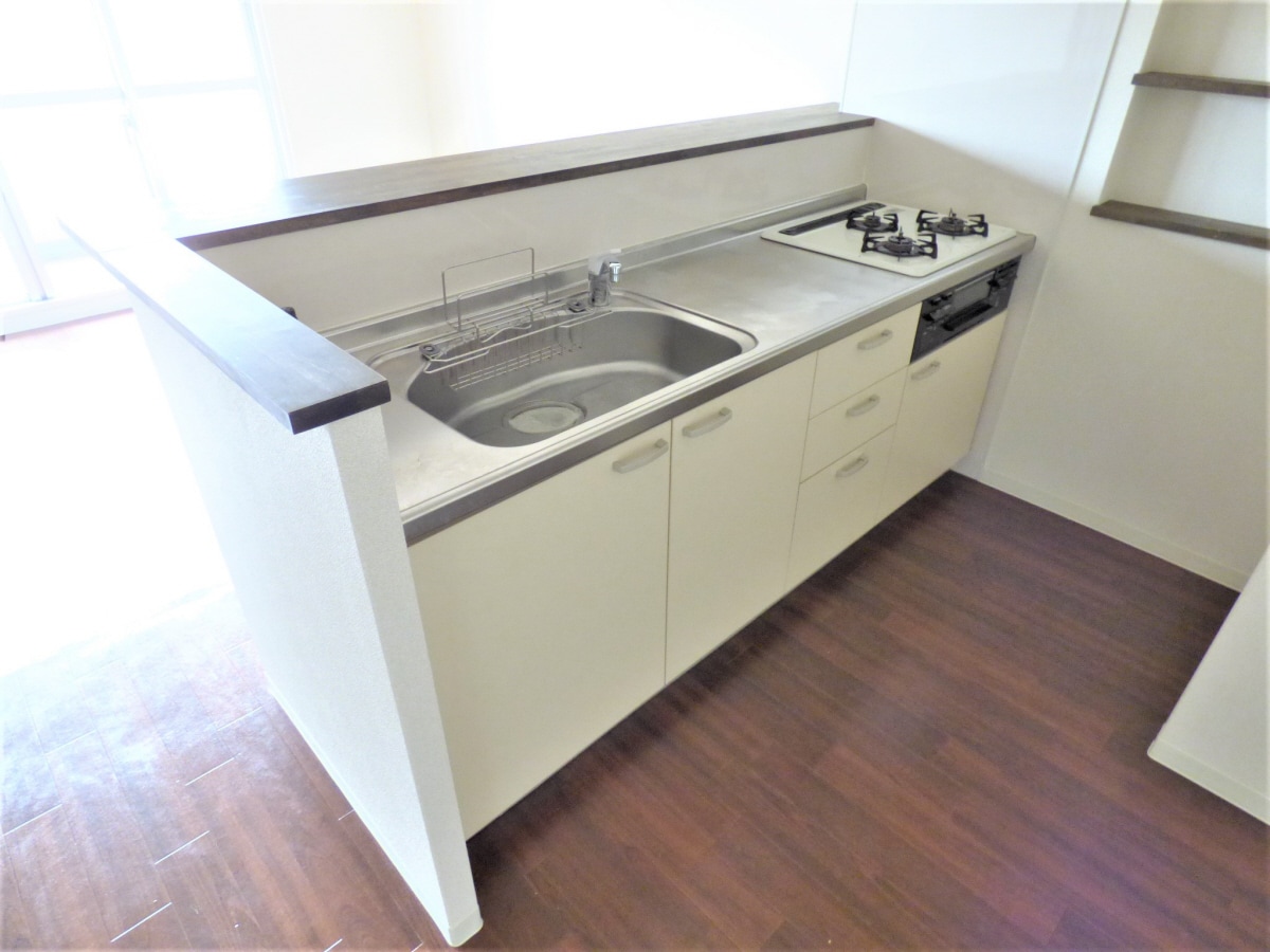 ３口ガスシステムキッチン 須磨シーサイドハイツ