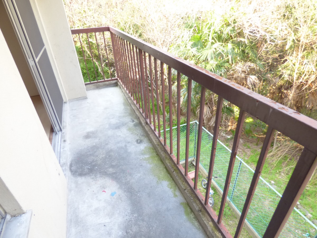 明るいバルコニー 大幸ハイツ