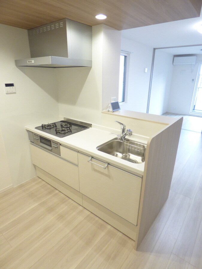 ３口ガスカウンターシステムキッチン ＬａＭａｉｓｏｎ大池町