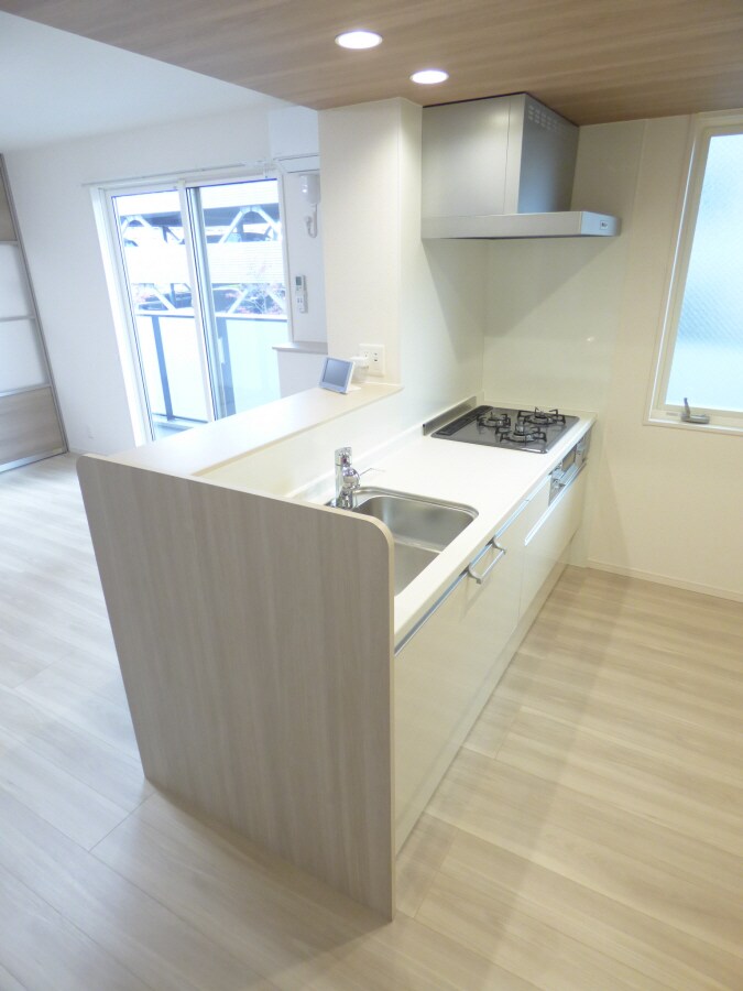 ３口ガスカウンターシステムキッチン ＬａＭａｉｓｏｎ大池町