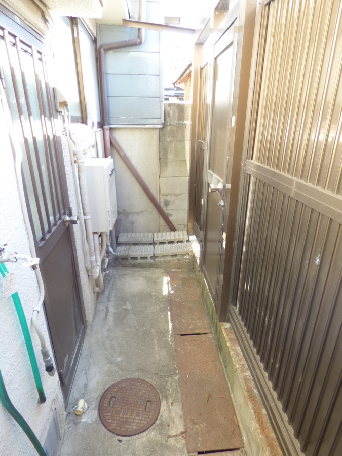 裏の物干し場 北町３丁目テラスハウス